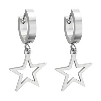 Stainless steel  "Star" earrings, Intensity