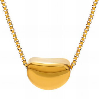 18K gold plated Stainless steel necklace, Intensity