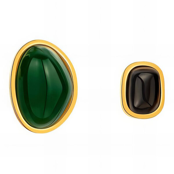 Earrings, 18K Gold Plated Steel