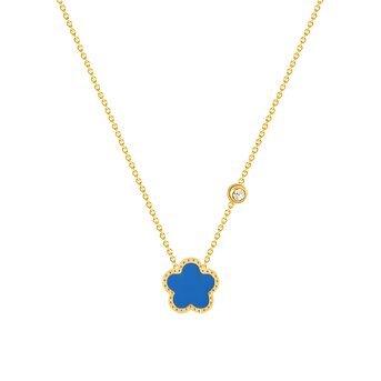 18K gold plated Stainless steel  "Flower" necklace, Intensity