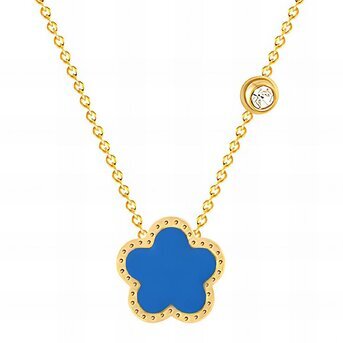 18K gold plated Stainless steel  "Flower" necklace, Intensity