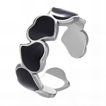 Stainless steel  "Hearts" finger ring, Intensity