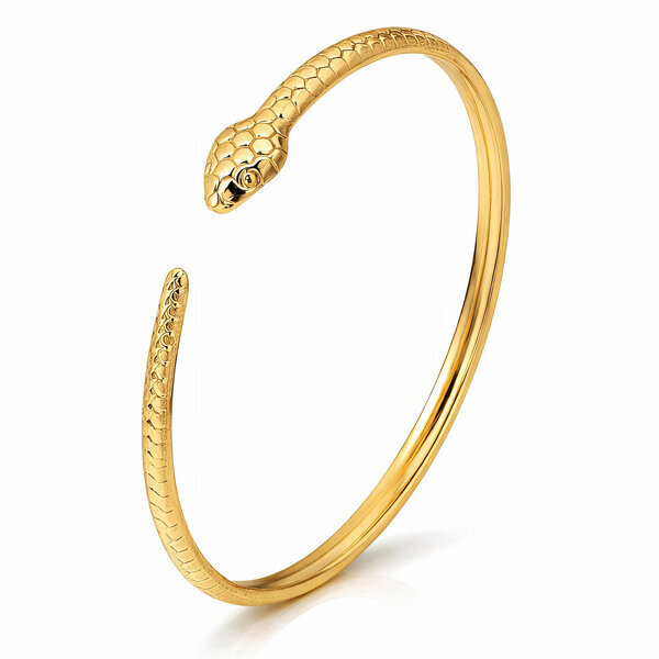 Bracelet, 18K Gold Plated Steel