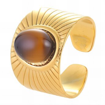 18K gold plated Stainless steel finger ring, Intensity