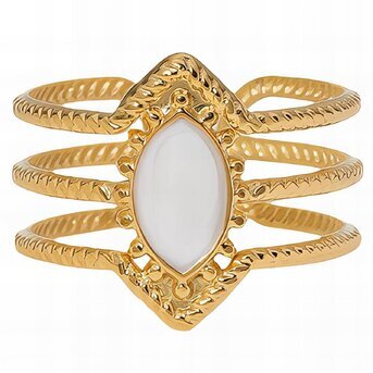 18K gold plated Stainless steel finger ring, Intensity