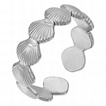 Stainless steel  "Seashells" finger ring, Intensity