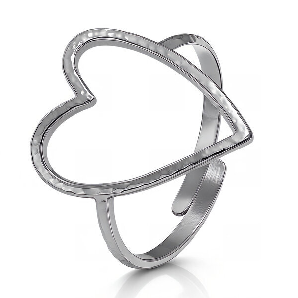 "Heart" Ring, Stainless Steel
