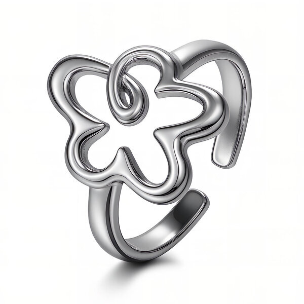 "Flower" Ring, Stainless Steel