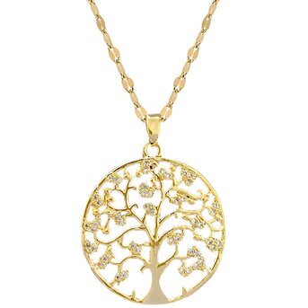 18K gold plated necklace, Intensity SKU #88718-0 wholesale supplier -Glozzo