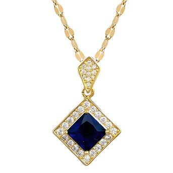 18K gold plated necklace, Intensity