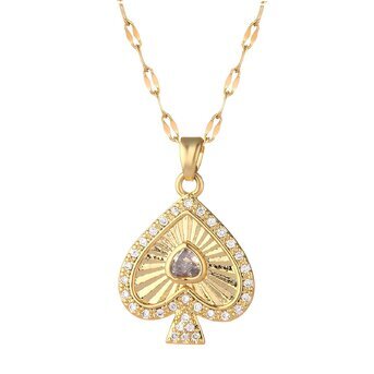 18K gold plated  "Heart" necklace, Intensity