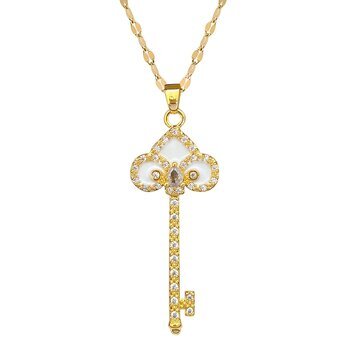 18K gold plated  "Key" necklace, Intensity