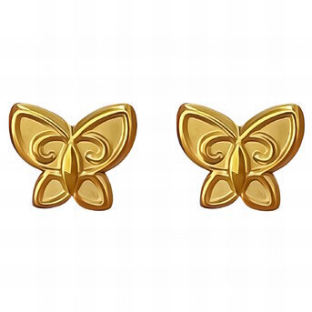 18K gold plated  "Butterflies" earrings, Intensity