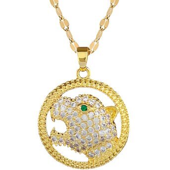 18K gold plated  "Leopard" necklace, Intensity