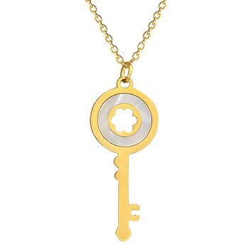 18K gold plated Stainless steel necklace, Intensity