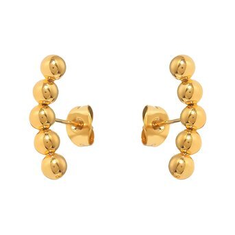 18K gold plated Stainless steel earrings, Intensity