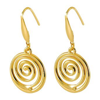 18K gold plated Stainless steel earrings, Intensity