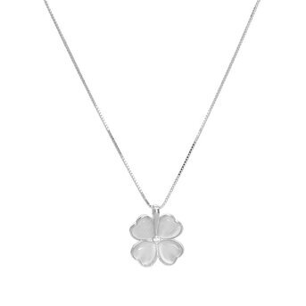 Stainless steel  "Four-leaf clover" necklace, Intensity