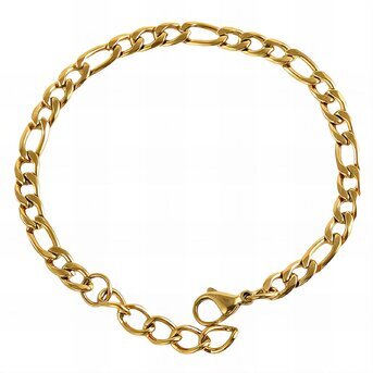 18K gold plated Stainless steel bracelet, Intensity