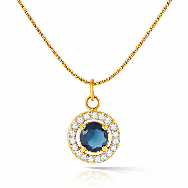 Necklace, 18K Gold Plated Steel