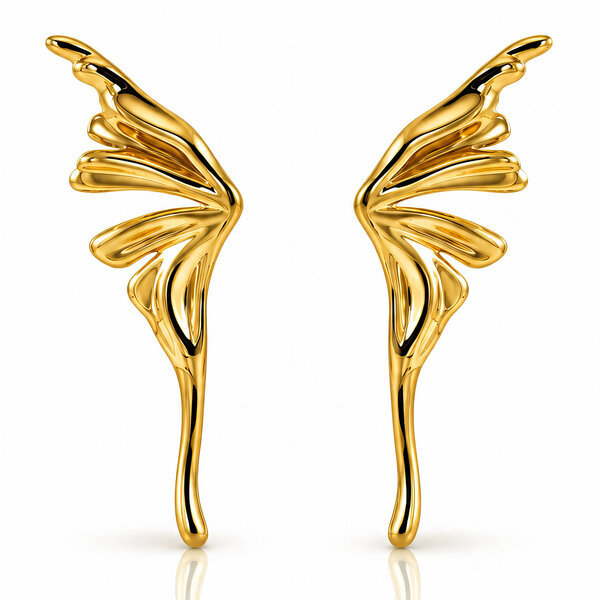 PVD Gold-Plated Stainless Steel Earrings - Intensity