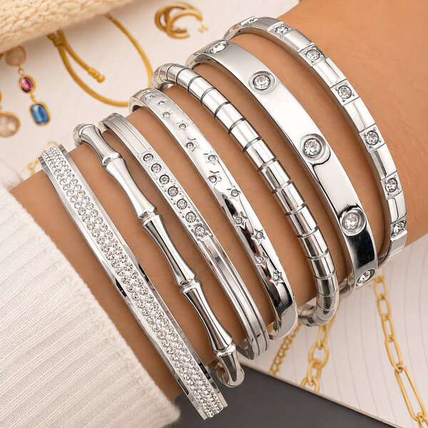 "Star" Bracelet, Stainless Steel