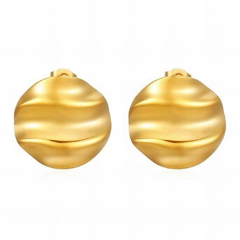 18K gold plated Stainless steel earrings, Intensity