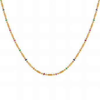 18K gold plated Stainless steel necklace, Intensity