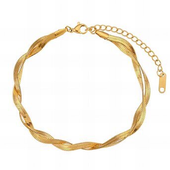 18K gold plated Stainless steel bracelet, Intensity