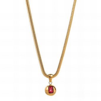 18K gold plated Stainless steel necklace, Intensity