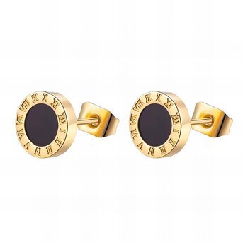 18K gold plated Stainless steel earrings, Intensity