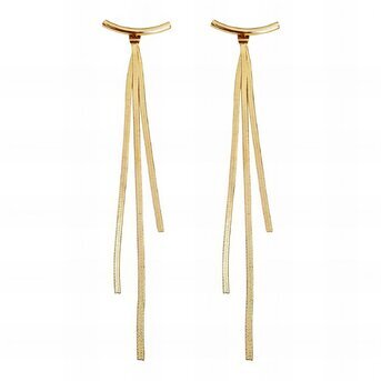 18K gold plated Stainless steel earrings, Intensity