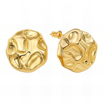 18K gold plated Stainless steel earrings, Intensity