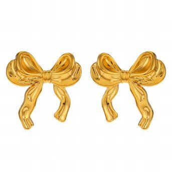 18K gold plated Stainless steel earrings, Intensity