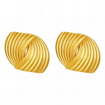 18K gold plated Stainless steel earrings, Intensity