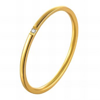 18K gold plated Stainless steel finger ring, Intensity