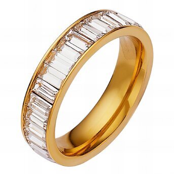 18K gold plated Stainless steel finger ring, Intensity