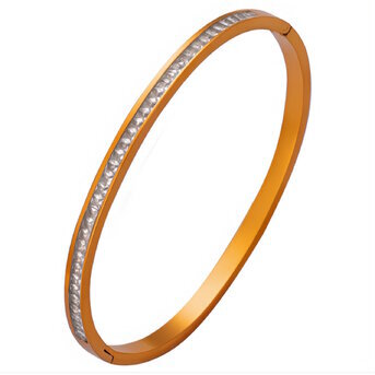 18K gold plated Stainless steel bracelet, Intensity