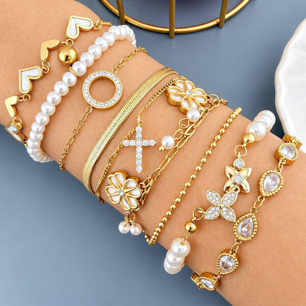 PVD Gold-Plated Stainless Steel Bracelet - Intensity