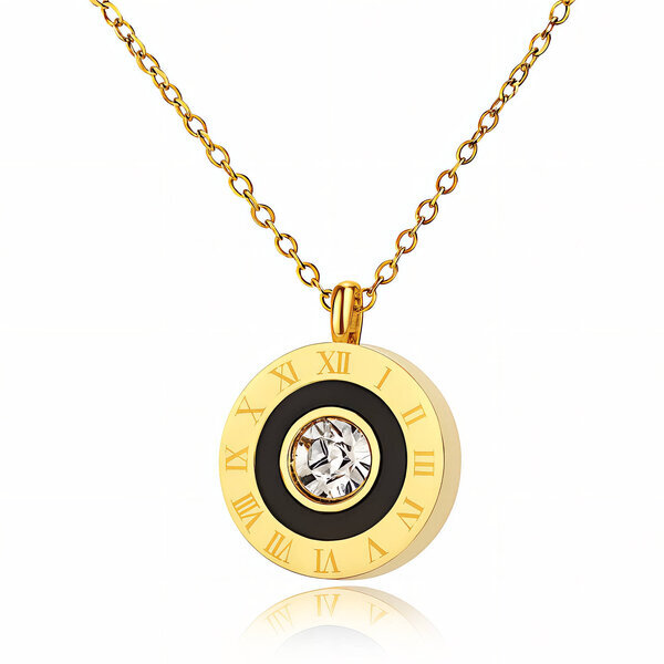 Necklace, 18K Gold Plated Steel