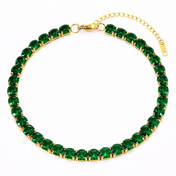 Bracelet, 18K Gold Plated Steel