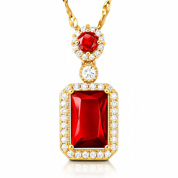 Necklace, 18K Gold Plated Steel