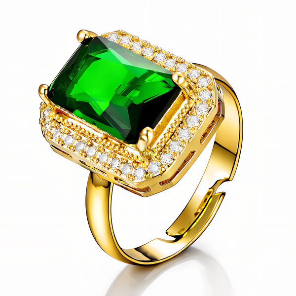 Ring, 18K Gold Plated Steel