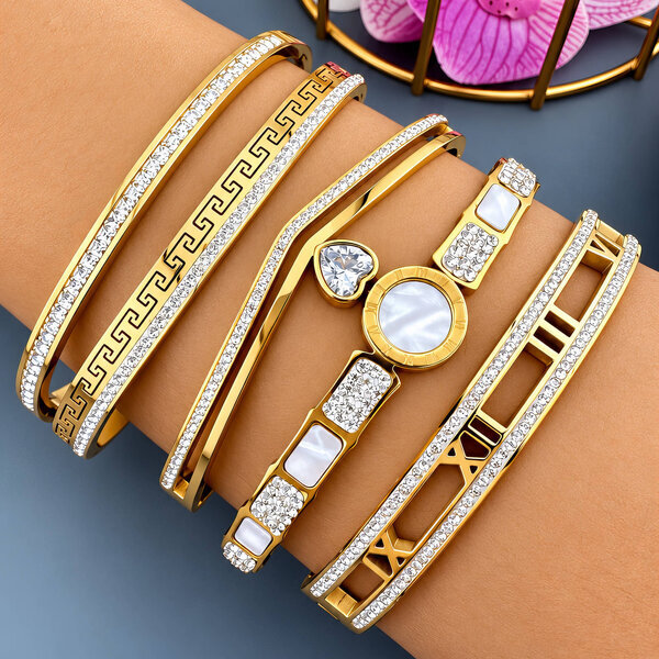 PVD Gold-Plated Stainless Steel Bracelet - Intensity