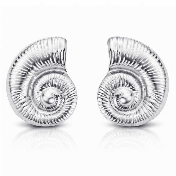 "Seashells" Earrings, Stainless Steel