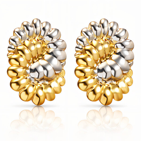 PVD Gold-Plated Stainless Steel Earrings - Intensity