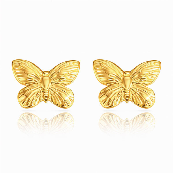 "Bees" Earrings, 18K Gold Plated Steel