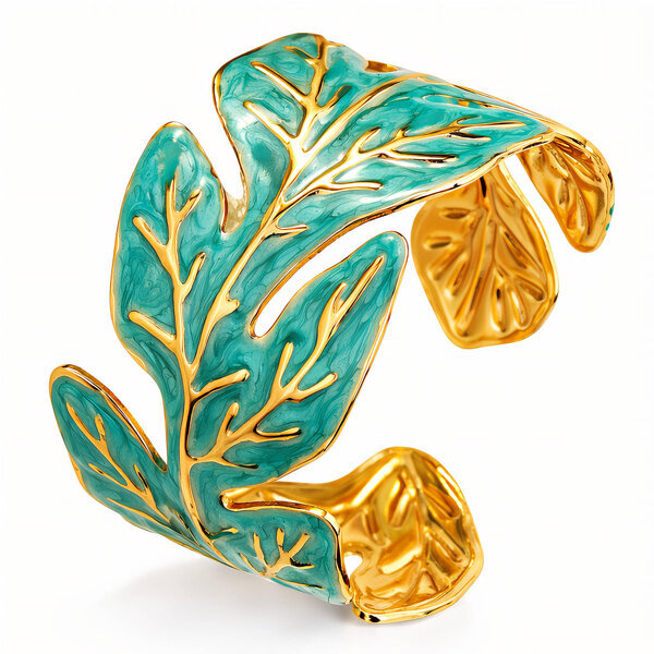 Bracelet, 18K Gold Plated Steel