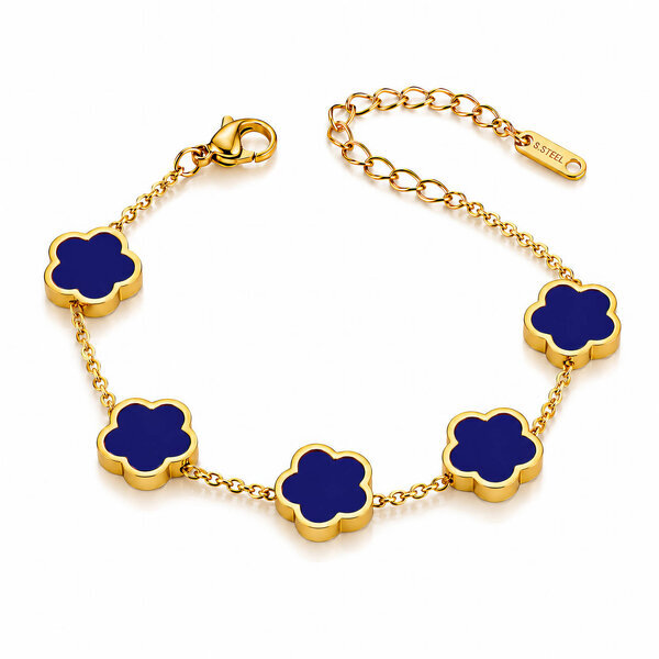 "Flower Meadow" PVD Gold-Plated Steel Bracelet - Bubble Pop