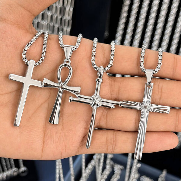 Men's "Cross" Stainless Steel Necklace - Prime Code
